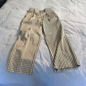 Everlane Way High Slouch Pant in Check very good condition